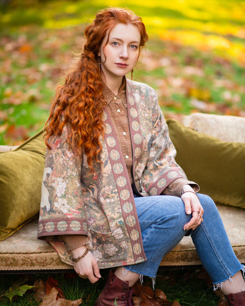Our cozy fleece-lined Cottage Cardigans combine the warmth and comfort of a cardigan with the art of our stardusters.